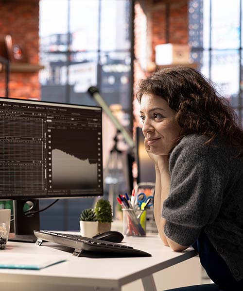 Person sharing experience online